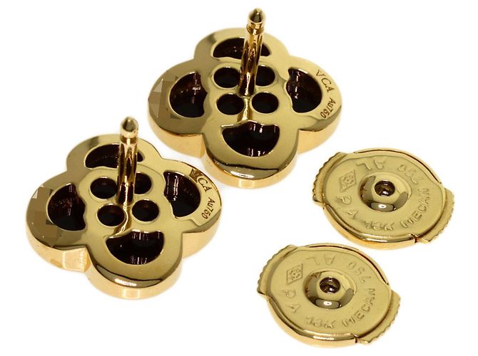 Orecchini Pure Alhambra Onyx Van Cleef & Arpels - vista 2