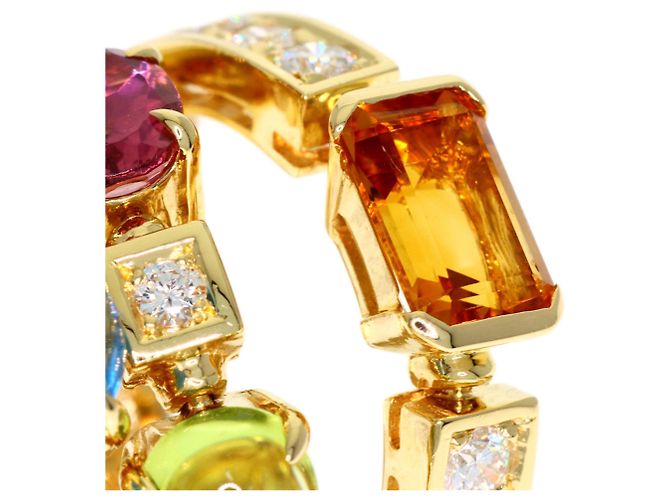 Bulgari Anello Bvlgari Allegra Multi-Stone Diamond in Oro Giallo 18K - vista 8