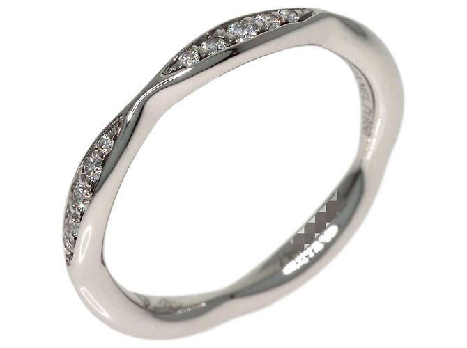 Chanel Half Eternity Diamantring aus Platin - Ansicht 2