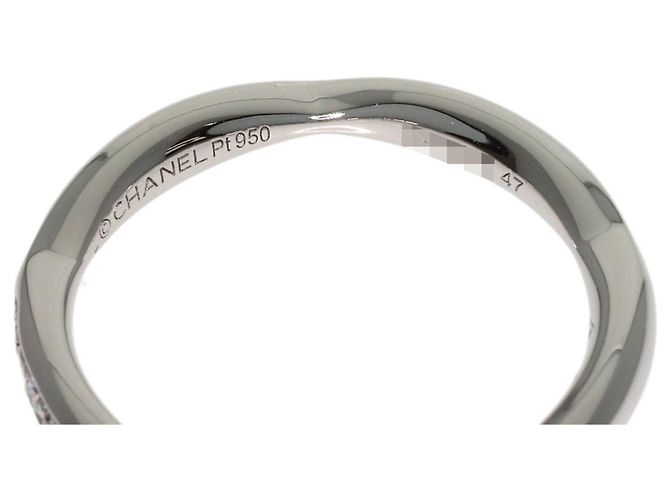 Chanel Half Eternity Diamantring aus Platin - Ansicht 5