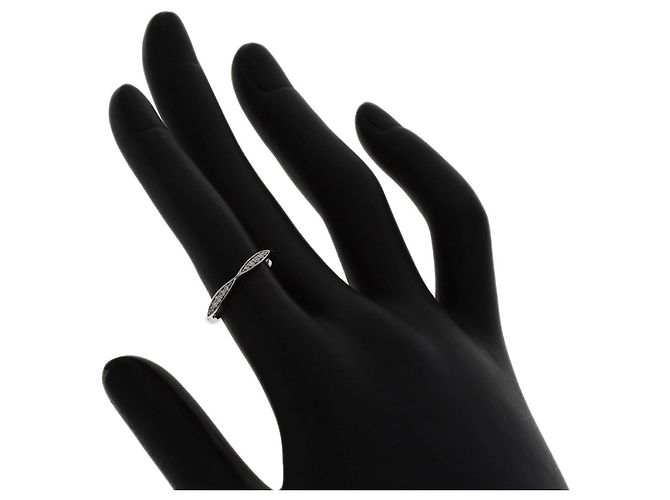 Chanel Half Eternity Diamantring aus Platin - Ansicht 7