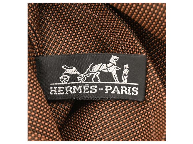 Hermès Hermes Herline Ad PM Nylon Canvas Tote Rucksack Braun - Ansicht 12