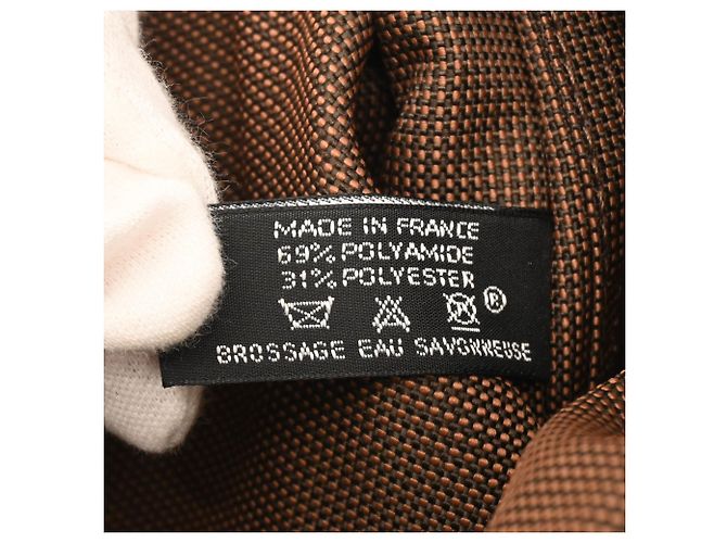 Hermès Hermes Herline Ad PM Nylon Canvas Tote Rucksack Braun - Ansicht 13
