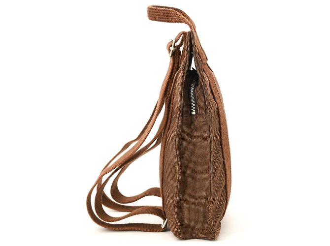 Hermès Hermes Herline Ad PM Nylon Canvas Tote Rucksack Braun - Ansicht 3
