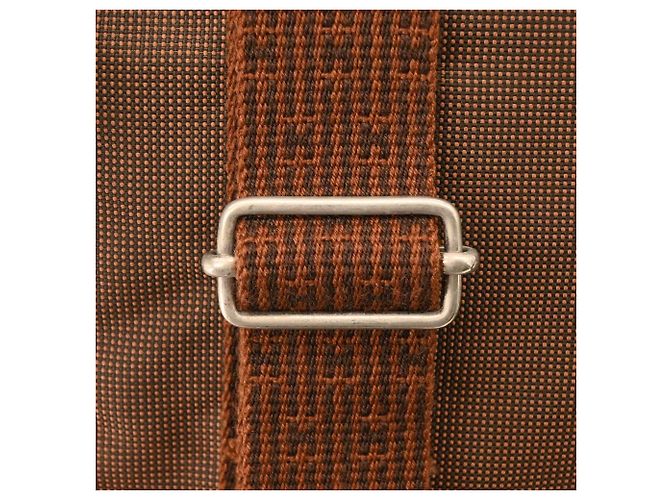 Hermès Hermes Herline Ad PM Nylon Canvas Tote Rucksack Braun - Ansicht 9
