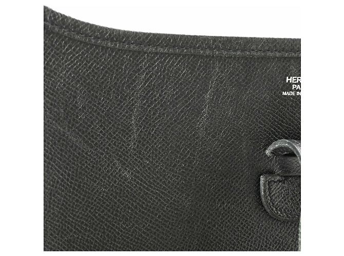 Hermès Borsa a tracolla Hermes Evelyne 2PM in pelle Epsom nera Nero - vista 11