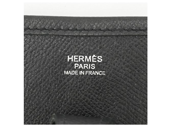 Hermès Borsa a tracolla Hermes Evelyne 2PM in pelle Epsom nera Nero - vista 7