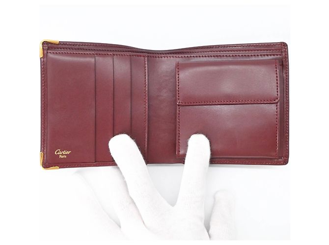 Cartera bi-fold Cartier Must Line Burdeos - vista 7
