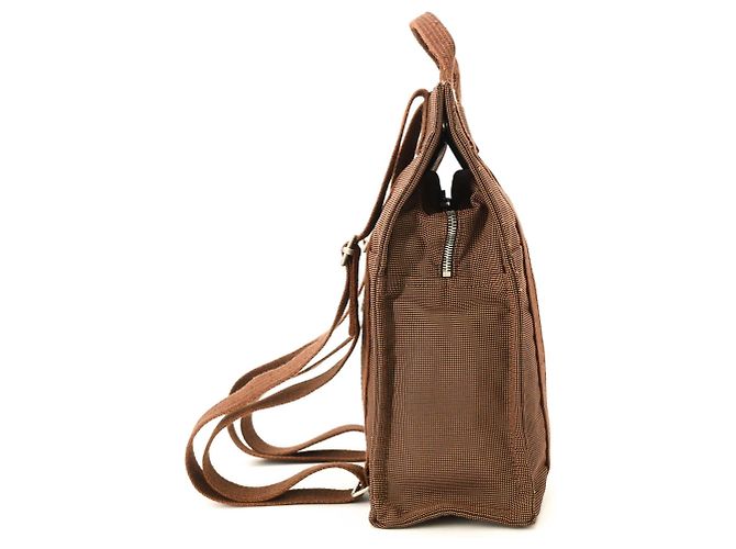 Hermès HERMES Herline Ad MM Nylon Canvas Tote Backpack Braun - Ansicht 3