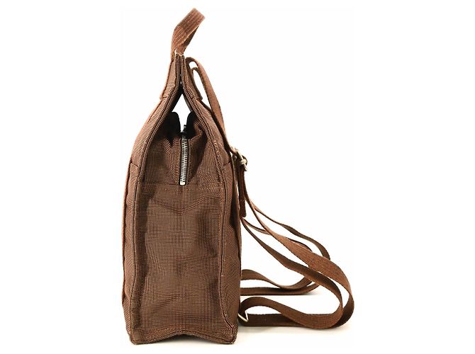 Hermès HERMES Herline Ad MM Nylon Canvas Tote Backpack Braun - Ansicht 4