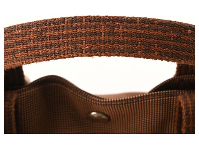 Hermès HERMES Herline Ad MM Nylon Canvas Tote Backpack Braun - Ansicht 6