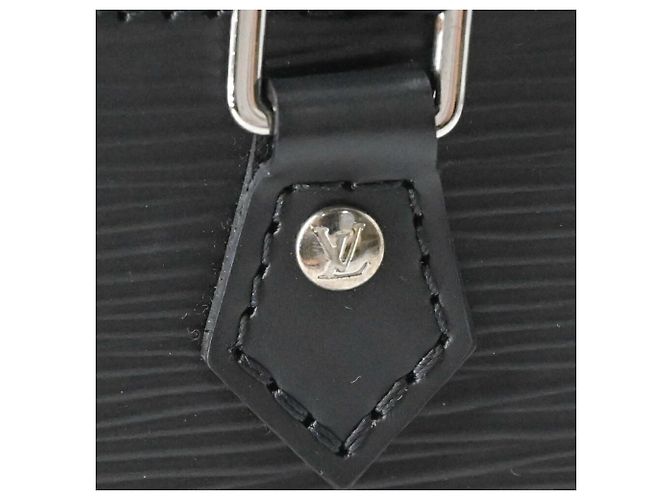 Borsa a tracolla Louis Vuitton Epi Petite Sac Plat Nero - vista 12