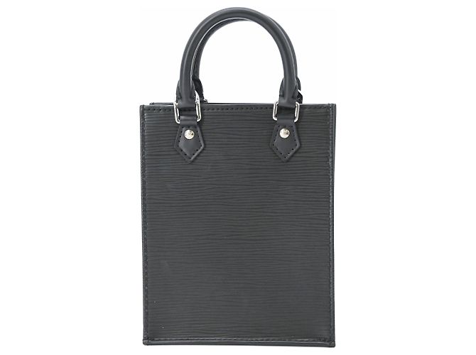 Borsa a tracolla Louis Vuitton Epi Petite Sac Plat Nero - vista 2