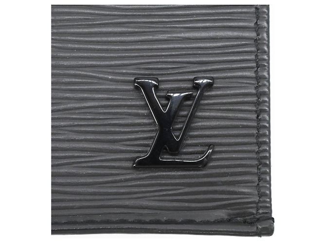 Borsa a tracolla Louis Vuitton Epi Petite Sac Plat Nero - vista 7