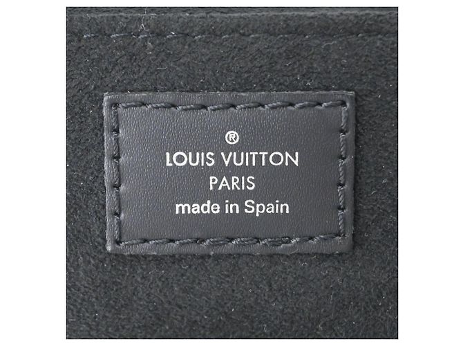 Borsa a tracolla Louis Vuitton Epi Petite Sac Plat Nero - vista 9