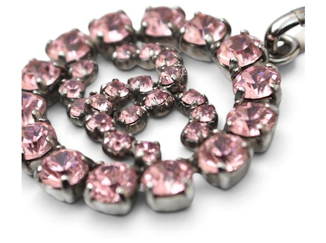 Charm pendente Chanel rosa e argento - vista 3