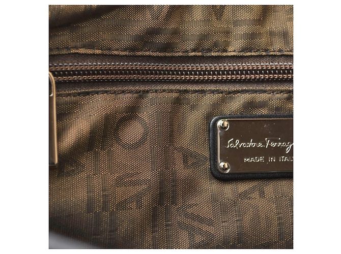 Gancini Borsa Tote Salvatore Ferragamo Nera Nero - vista 11