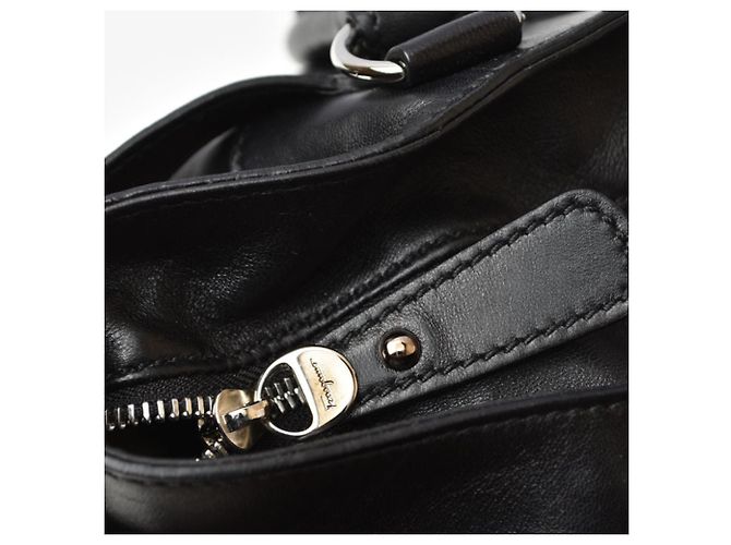 Gancini Borsa Tote Salvatore Ferragamo Nera Nero - vista 8
