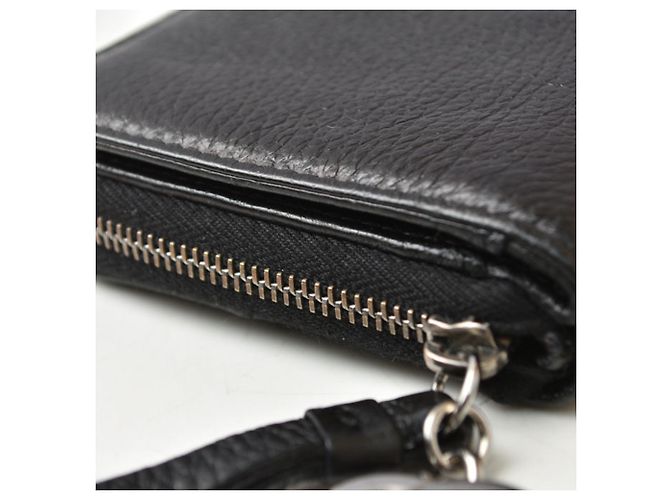 Cartera larga Chanel de piel negra Negro - vista 18
