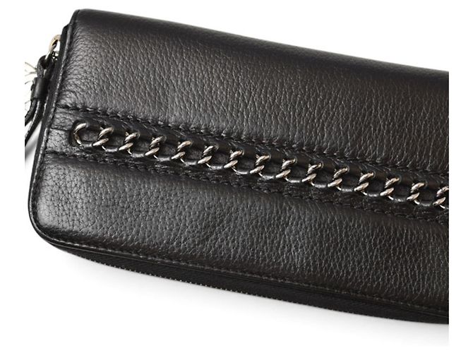Cartera larga Chanel de piel negra Negro - vista 5