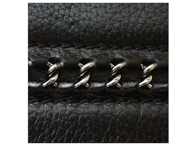 Cartera larga Chanel de piel negra Negro - vista 6