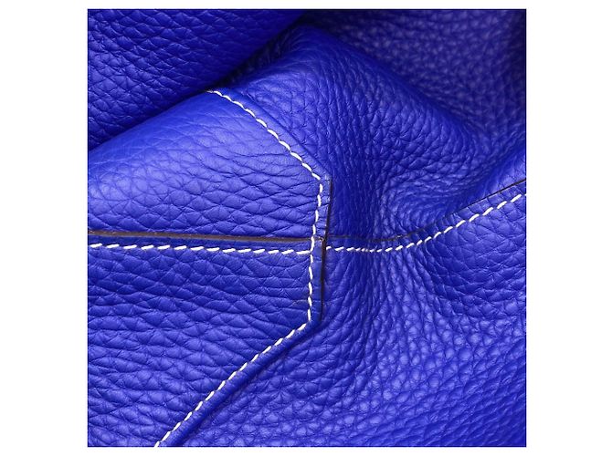 Hermès Hermes Double Sens 45 Tote Bag Braun Blau - Ansicht 10