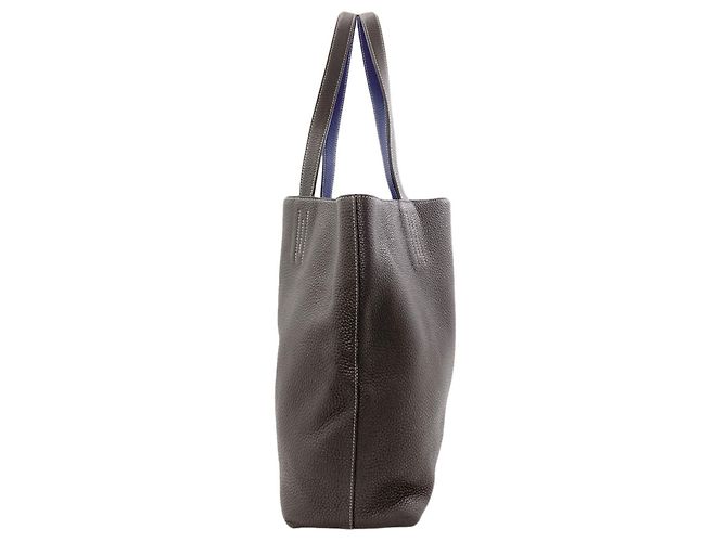 Hermès Hermes Double Sens 45 Tote Bag Braun Blau - Ansicht 3