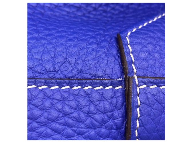 Hermès Hermes Double Sens 45 Tote Bag Braun Blau - Ansicht 8