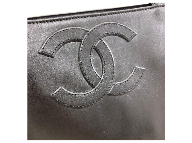 Borsa Tote Chanel Coco Mark Nero - vista 14