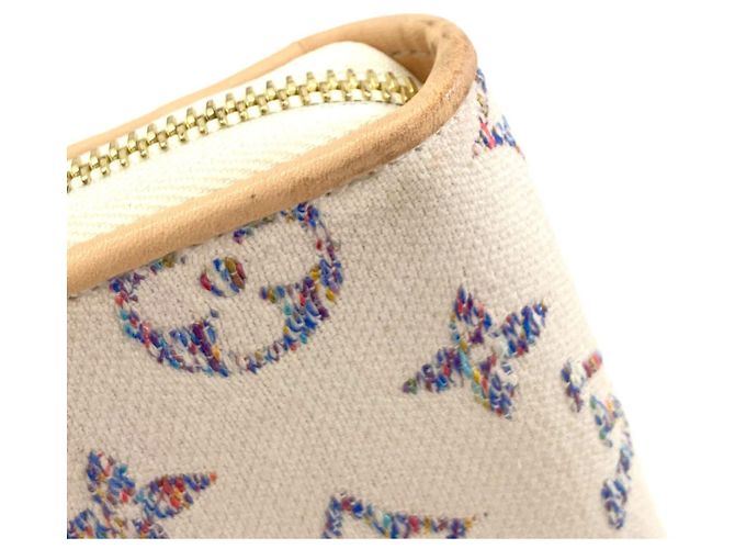 Cartera larga Louis Vuitton Monogram Jacquard Blanco Azul Beige - vista 10