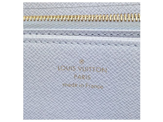 Cartera larga Louis Vuitton Monogram Jacquard Blanco Azul Beige - vista 6