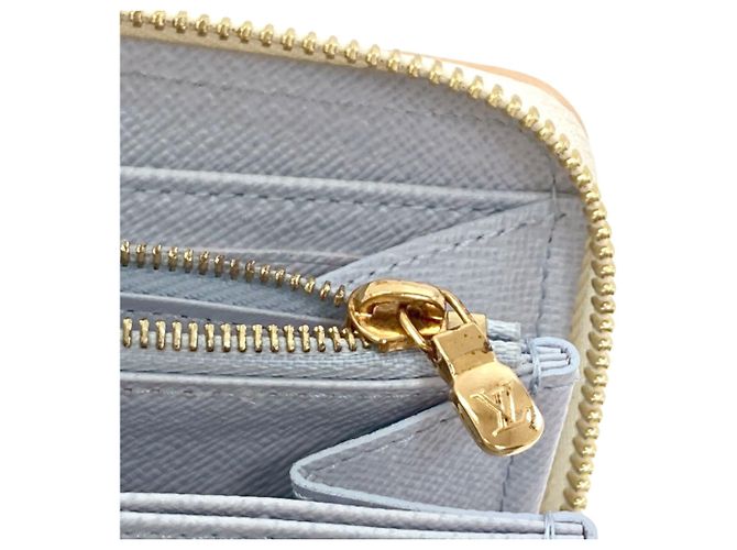 Cartera larga Louis Vuitton Monogram Jacquard Blanco Azul Beige - vista 9