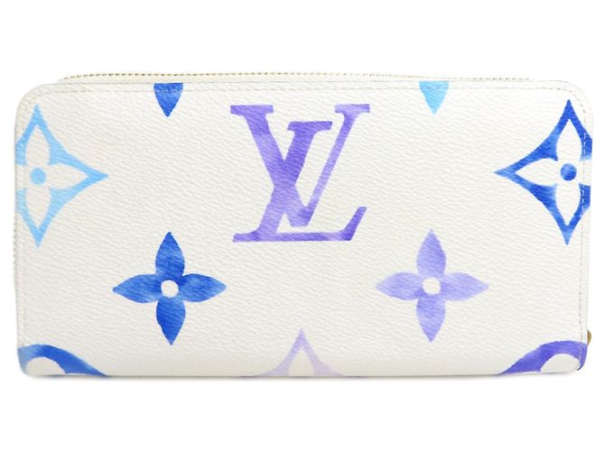 Zippy Cartera Larga Louis Vuitton Monogram Giant Blanco Azul - vista 2