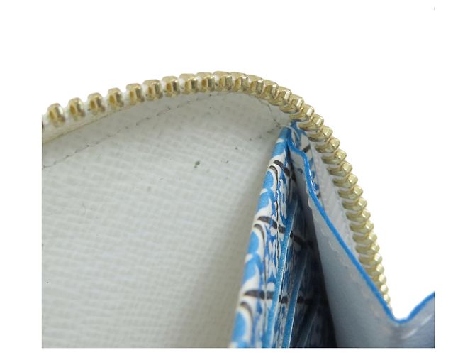 Zippy Cartera Larga Louis Vuitton Monogram Giant Blanco Azul - vista 7
