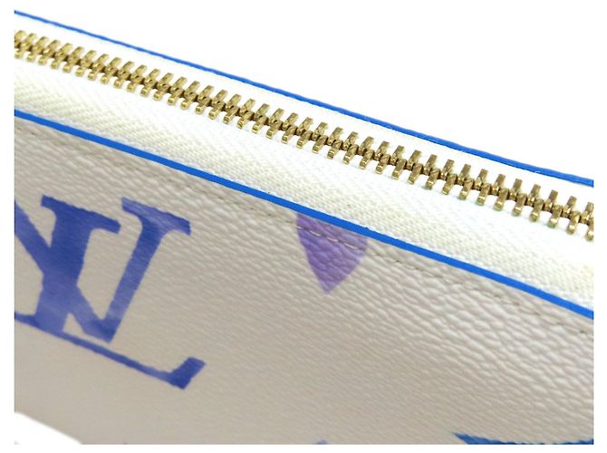 Zippy Cartera Larga Louis Vuitton Monogram Giant Blanco Azul - vista 8