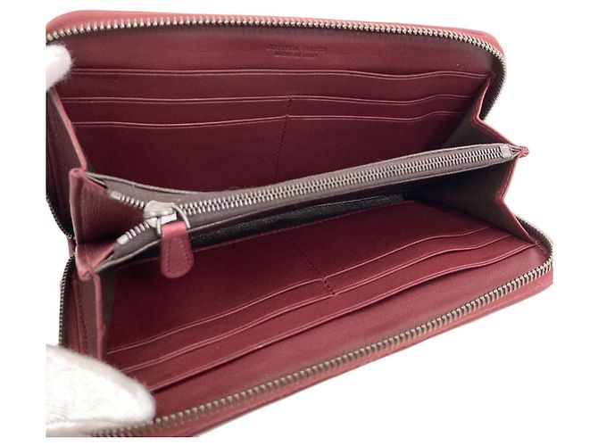Cartera larga Bottega Veneta Intrecciato Burdeos - vista 4