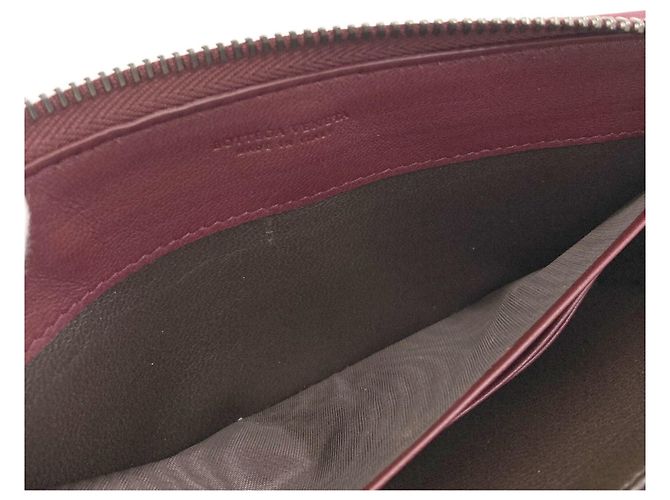 Cartera larga Bottega Veneta Intrecciato Burdeos - vista 6