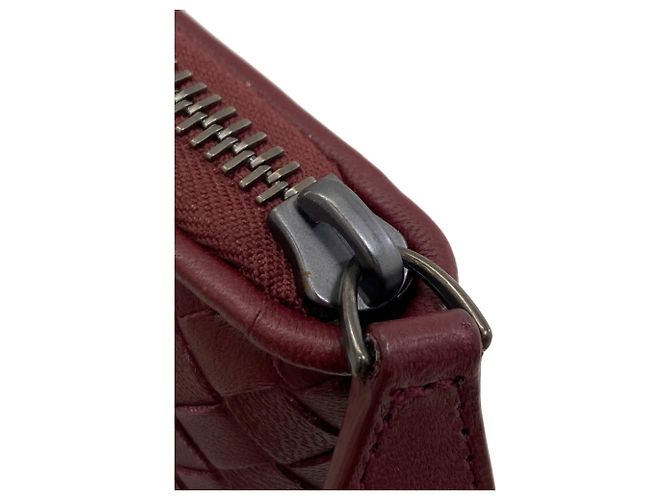 Cartera larga Bottega Veneta Intrecciato Burdeos - vista 8