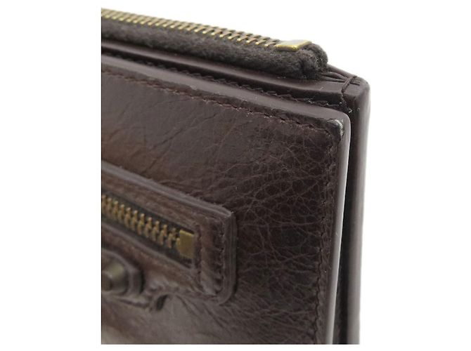 Cartera bifold Balenciaga Le City Marrón oscuro - vista 14