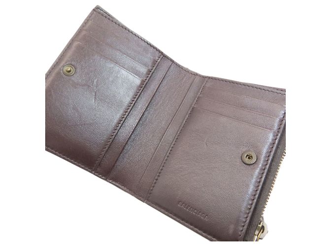 Cartera bifold Balenciaga Le City Marrón oscuro - vista 8