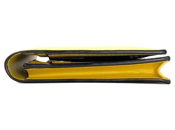 Cartera larga Valextra de piel amarilla Amarillo - vista 3