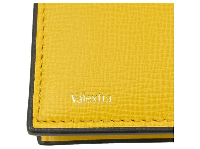 Cartera larga Valextra de piel amarilla Amarillo - vista 7