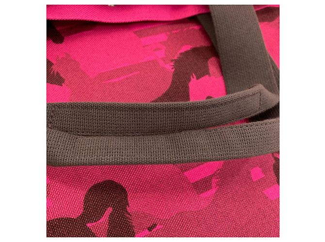 Hermès Hermes Chevaux En Tote Bag Rosa - vista 13