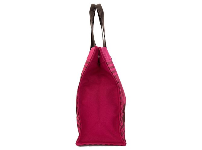 Hermès Hermes Chevaux En Tote Bag Rosa - vista 3
