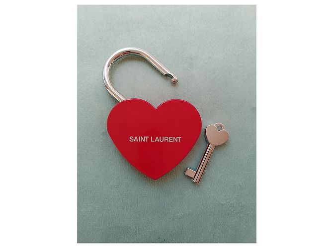 Saint Laurent Candado Corazón Love Padlock Roja - vista 2