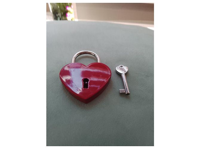 Saint Laurent Candado Corazón Love Padlock Roja - vista 4