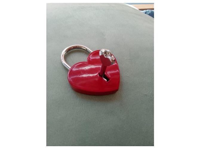 Saint Laurent Candado Corazón Love Padlock Roja - vista 5