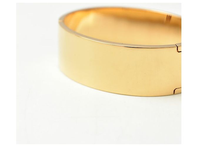 Bracciale rigido Fendi in metallo nero e oro D'oro - vista 5