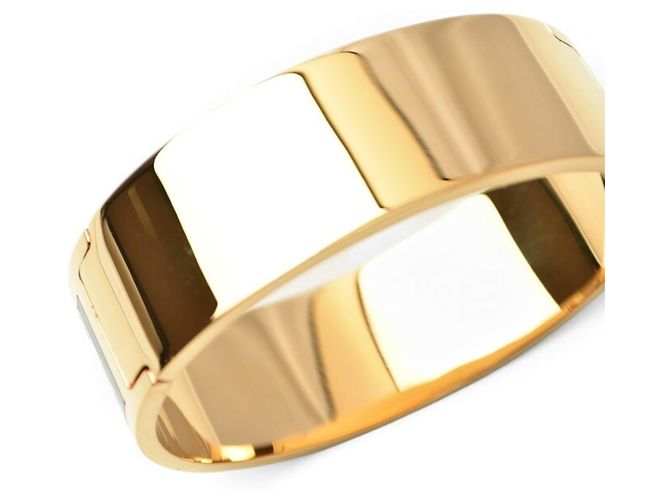 Bracciale rigido Fendi in metallo nero e oro D'oro - vista 6
