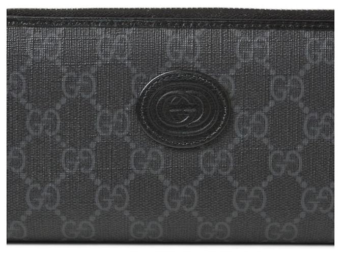 Monedero Gucci Interlocking G GG Supreme Castaño Negro - vista 2